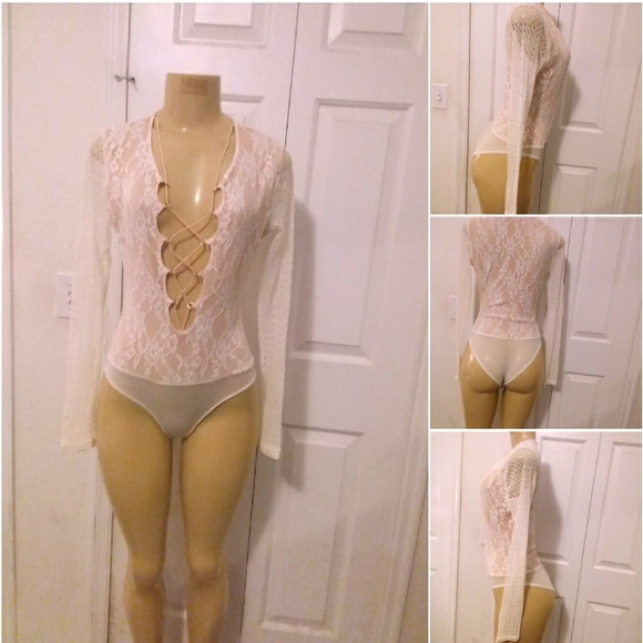 Lulumari Lacey Bodysuit - Picture 1 of 11